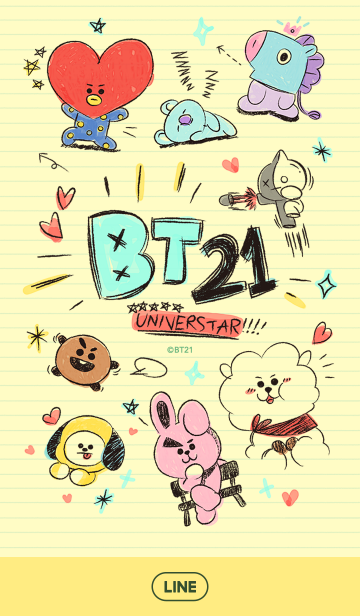 Bt21 らくがき帳 Line着せかえ 360円