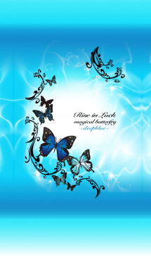 さりげなく全体運アップ！魔法の蝶々青#cool 画像(1)