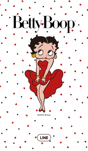Betty Boop Red Dress Line着せかえ 360円
